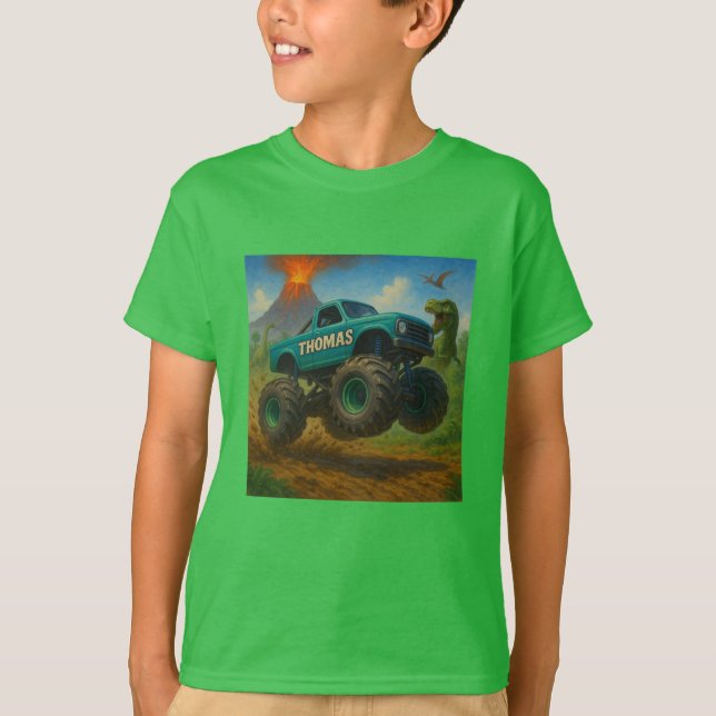 Camiseta thomas monster truck (Anverso)