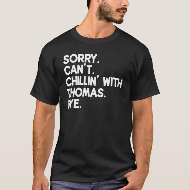 Camiseta THOMAS Nombre Funny Amigo Personalizado Nombrado (Anverso)