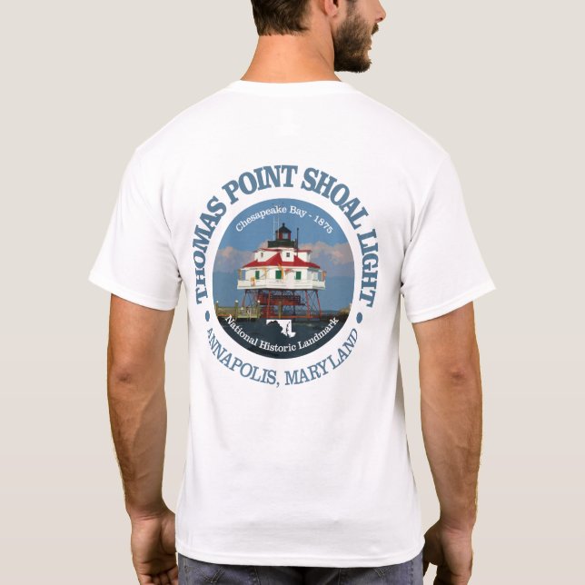 Camiseta Thomas Point Shoal Light (Reverso)