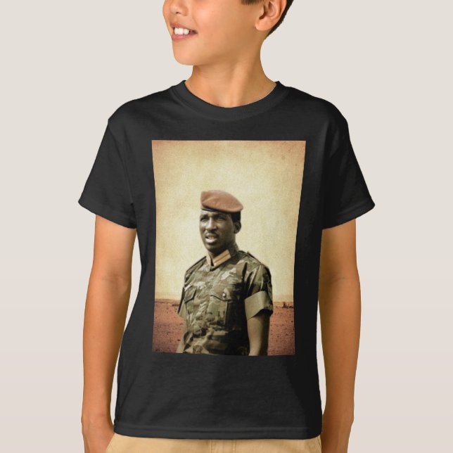 Camiseta Thomas Sankara - Burkina Faso - presidente (Anverso)