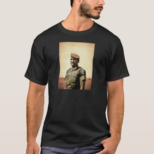 Camiseta Thomas Sankara - Burkina Faso - presidente (Anverso)