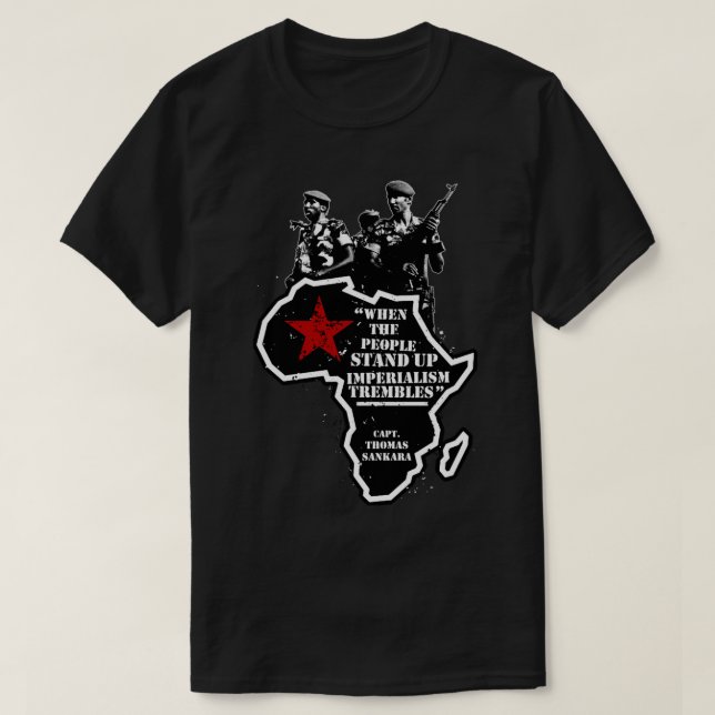 Camiseta Thomas Sankara - Cuando el pueblo se levanta Imper (Diseño del anverso)