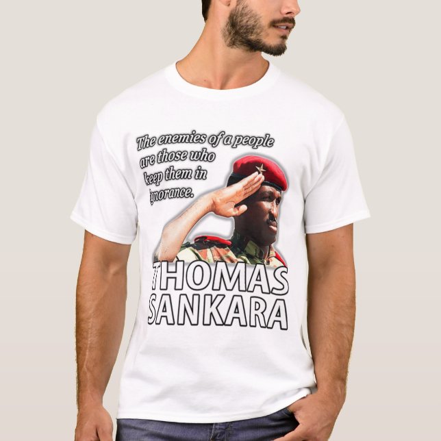 Camiseta Thomas Sankara Los enemigos de la prima popular (Anverso)