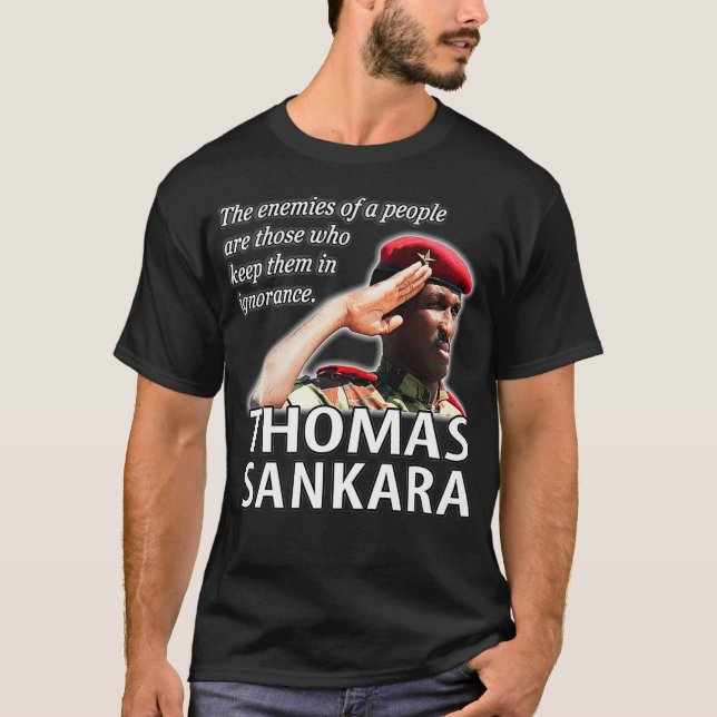 Camiseta Thomas Sankara Los enemigos de la prima popular  (Anverso)