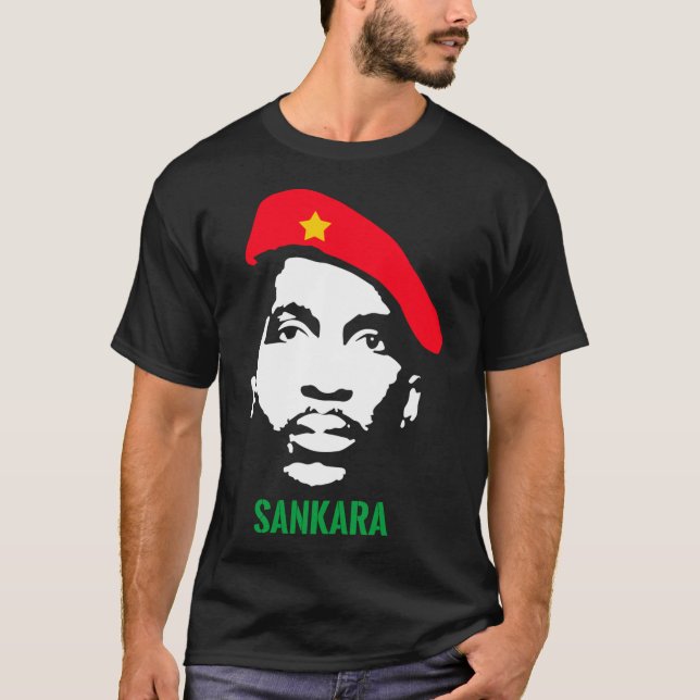 Camiseta THOMAS SANKARA - Pan Africa Black Power Anti Colon (Anverso)