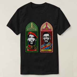 Camiseta Thomas Sankara Patrice Lumumba arte panafricano