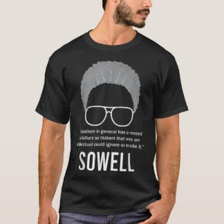 Camiseta Thomas Sowell Socialismo cita el mes de la histori