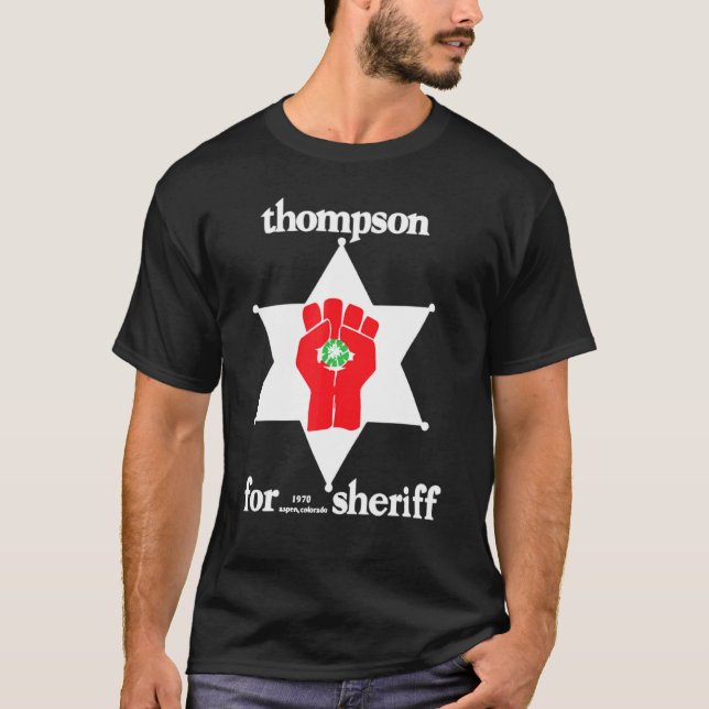 Camiseta Thompson Hunter For Sheriff (Anverso)