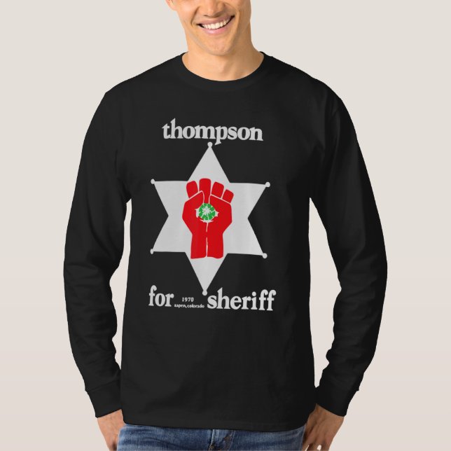 Camiseta Thompson Hunter For Sheriff (Anverso)
