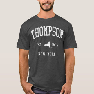 Camiseta Thompson NY J01 Diseño Deportivo Atlético Vintage