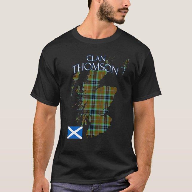 Camiseta Thompson Scottish Clan Tartan Scotland (Anverso)