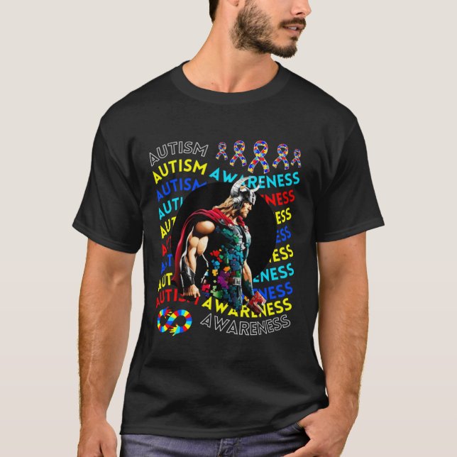Camiseta Thor Autism Awareness Navigating Autism Autism Chi (Anverso)