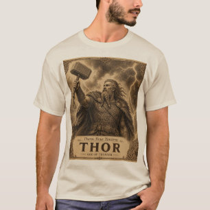Camiseta Thor Dios del Trueno Mitología Nórdica