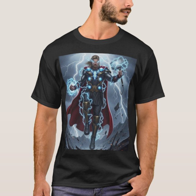 Camiseta Thor – God of Thunder Storm Power (Anverso)