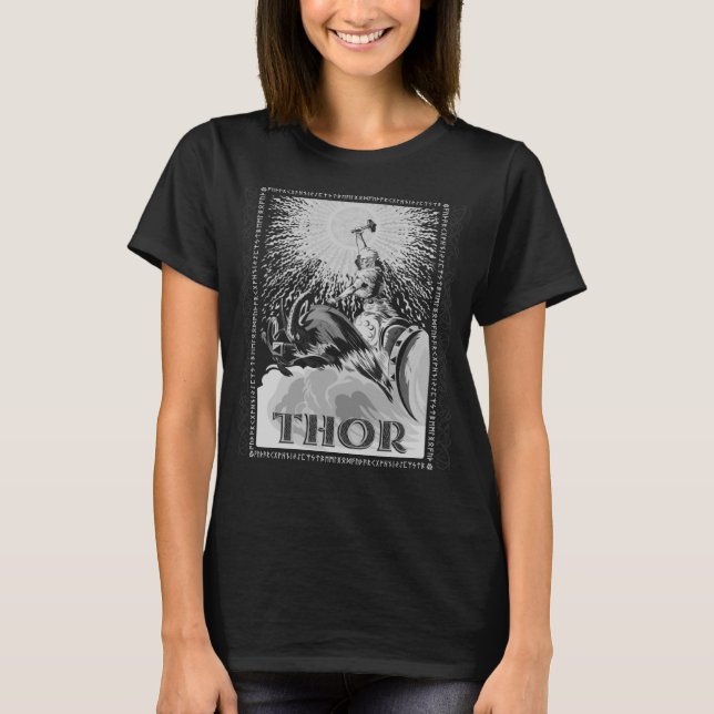Camiseta Thor Mjolnir Viking Norse Mythology Pagan God (Anverso)