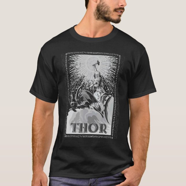 Camiseta Thor Mjolnir Viking Norse Mythology Pagan God (Anverso)