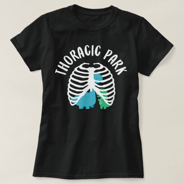 Camiseta Thoracic Park Funny Dinosaur Nurse Squad Enfermerí (Diseño del anverso)