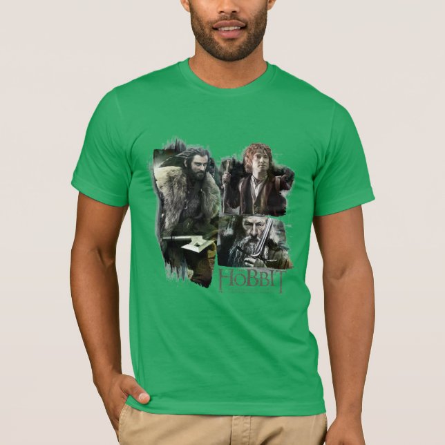 Camiseta THORIN OAKENSHIELD™, BILBO BAGGINS™ y arte Gandalf (Anverso)