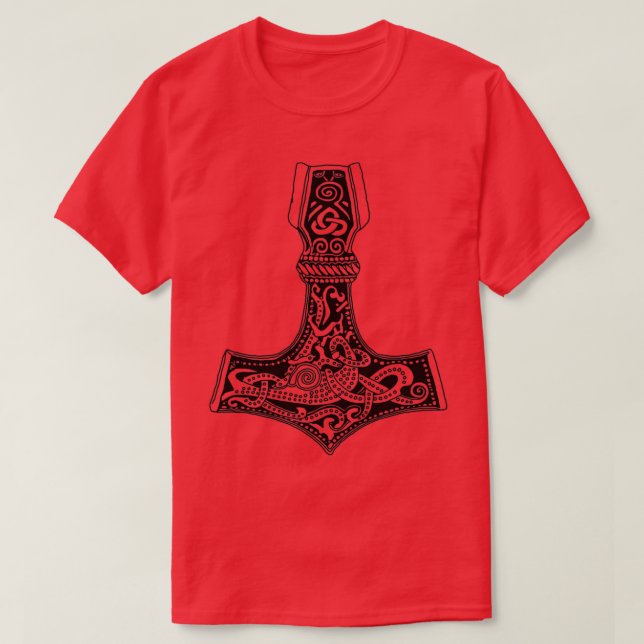 Camiseta Thors Hammer mjolnir Talisman (Diseño del anverso)