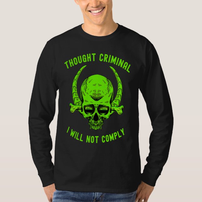 Camiseta Thought Criminal Great Reset Ministry of Truth (Anverso)