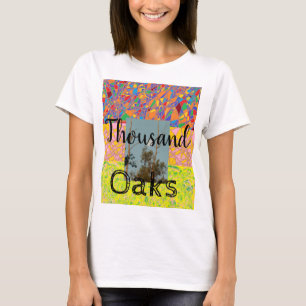 Camiseta Thousand Oaks con &bi del arte abstracto y del