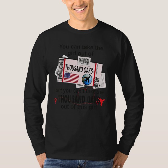 Camiseta Thousand Oaks Girl  Thousand Oaks Boarding Pass (Anverso)