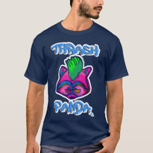 Camiseta Thrash Panda Funny Punk Racoon Personalizado