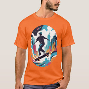 Camiseta Thrasher urbano: Diseño de tablero de graffiti