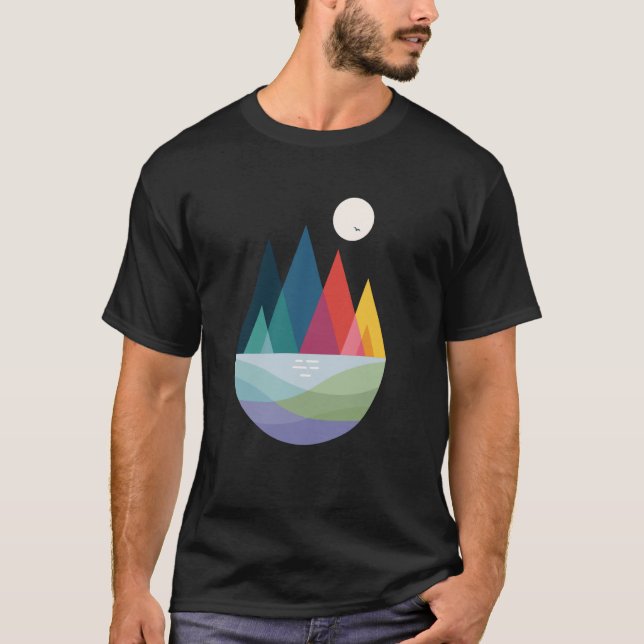 Camiseta Threadless Andy Westface Gráfico de Algún Lugar (Anverso)