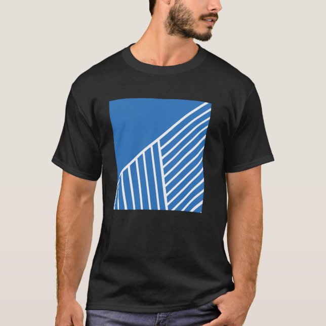 Camiseta Threadless Emeline Geo Close Up 3 Azul Francés Uva (Anverso)