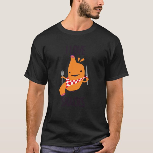 Camiseta Threadless Me Encanta Tripas Estómago - Me Encanta (Anverso)