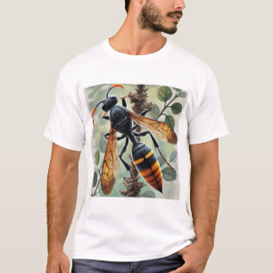 Camiseta Threadwaisted wasp in watercolor ink painting 1109