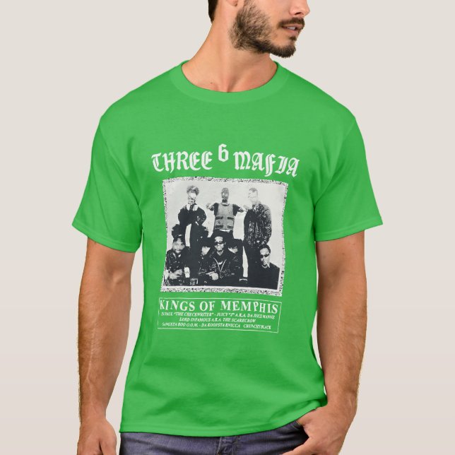 Camiseta Three 6 Mafia divertido (Anverso)