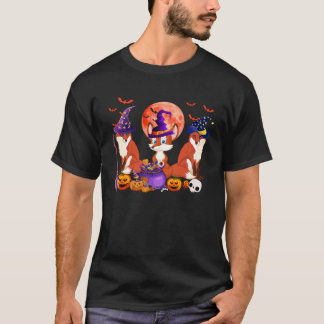 Camiseta Three  Foxes Costume Halloween Witch Horror Pumpki