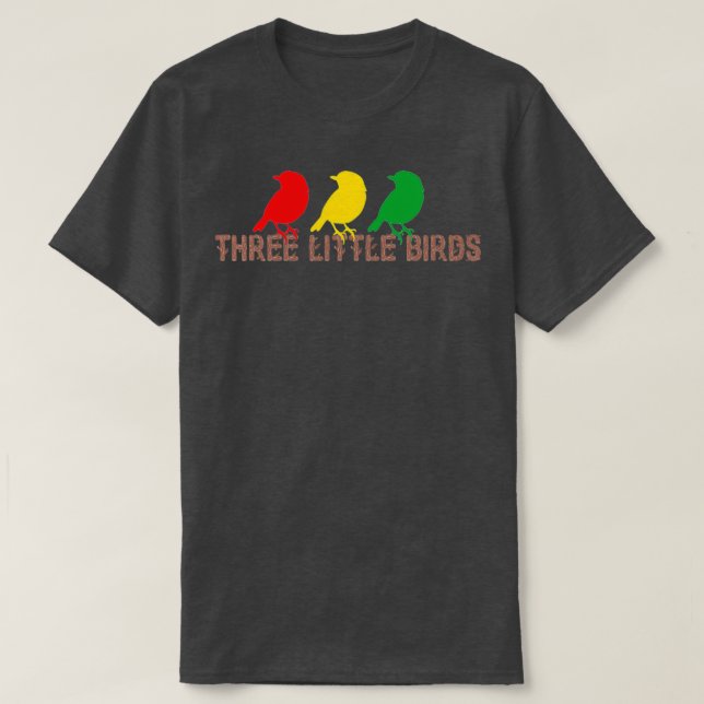 Camiseta Three Little Birds Africa Music Reggae Rasta  (2) (Diseño del anverso)