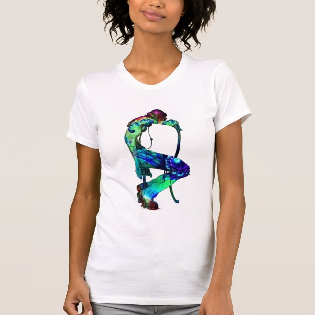 Camiseta #three psicodélico del canguro (Anverso)