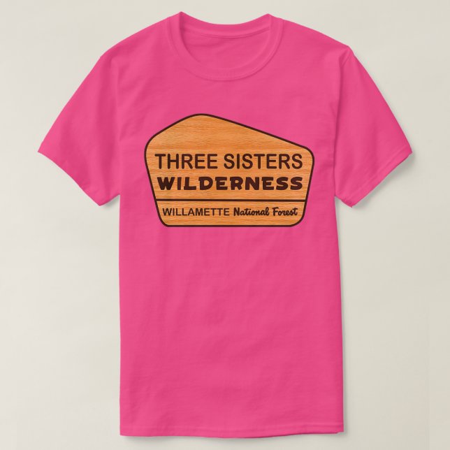 Camiseta Three Sisters Wilderness Willamette National Fores (Diseño del anverso)