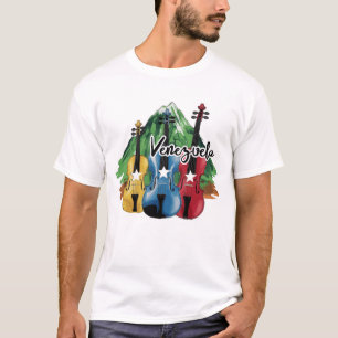 Camiseta three Venezuelan violins