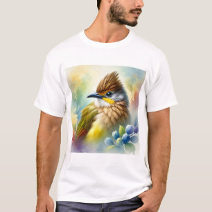 Camiseta Three wattled bellbird22 210824AREF104 - Watercolo