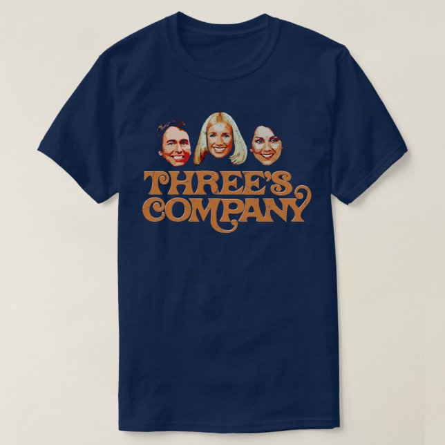 Camiseta Threes Company Vintage Fan Art (Diseño del anverso)