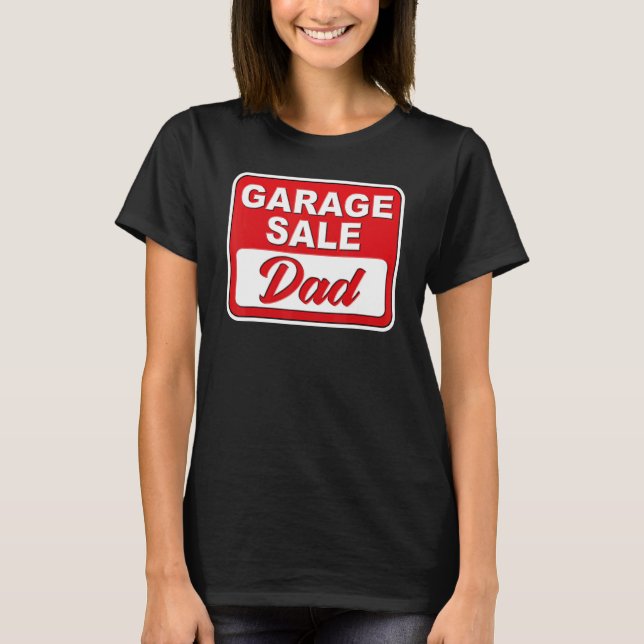 Camiseta Thrifle de papá de venta de garaje retro (Anverso)