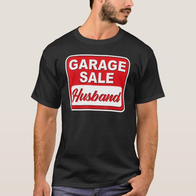Camiseta Thrifle del marido de venta de garaje retro (Anverso)