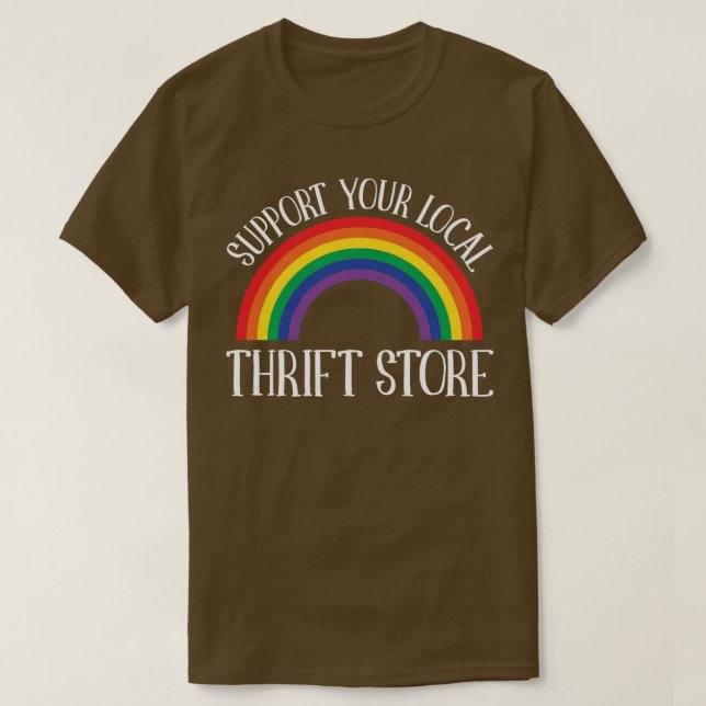 Camiseta Thrifles Admiten Su Tienda Local Thrift (Diseño del anverso)