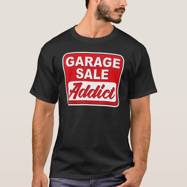 Camiseta Thrift de retro Garage Sale Addict (Anverso)