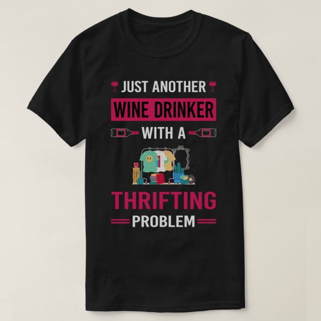Camiseta Thrift, el dragador de vino (Diseño del anverso)