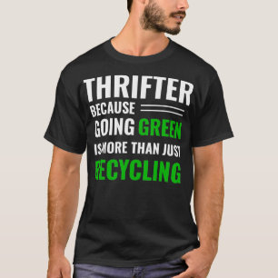Camiseta Thrifter De Tee De Reciclaje De Afilamiento Ecológ