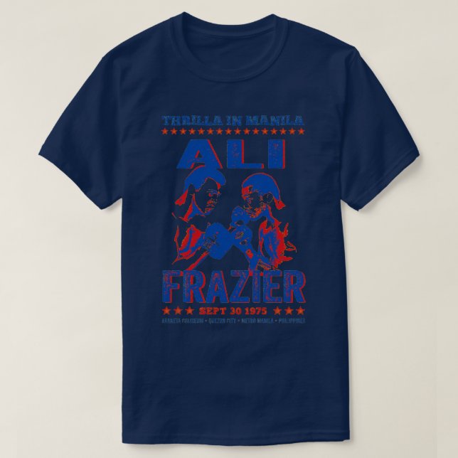 Camiseta Thrilla in Manila Ali vs Frazier Vintage (Diseño del anverso)