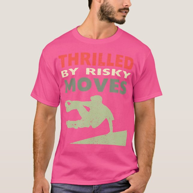 Camiseta Thrilled By Risky Moves Parkour (Anverso)