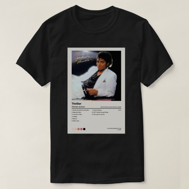 Camiseta Thriller Jackson Poster (Diseño del anverso)