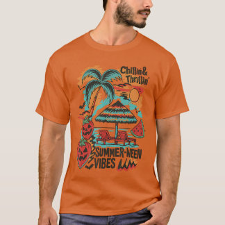 Camiseta Thrillin Summerween Vibes BeachParty Halloween